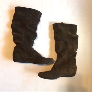 Baker’s Slouchy Brown Suede Calf Boots
